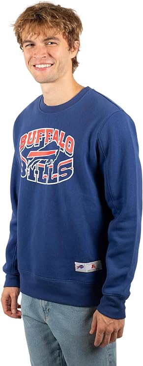 Ultra Game NFL Buffalo Bills Mens Super Soft Ultimate Crew Neck Sweatshirt|Buffalo Bills - UltraGameShop