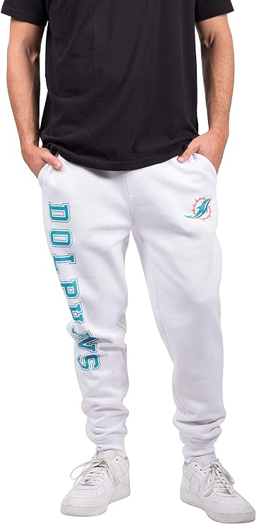 Ultra Game NFL Miami Dolphins Men's Active Super Soft Game Day Jogger Sweatpants|Miami Dolphins - UltraGameShop