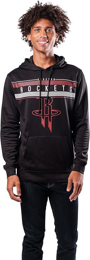 Ultra Game NBA Houston Rockets Men's Fleece Hoodie Pullover Sweatshirt Poly Midtown |Houston Rockets - UltraGameShop