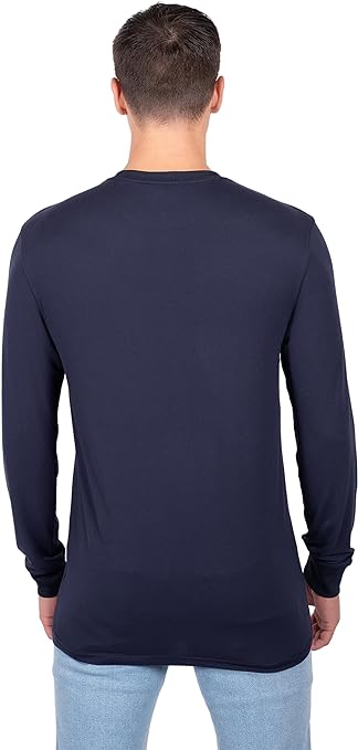 Ultra Game NFL Chicago Bears Mens Active Lightweight Quick Dry Long Sleeve T-Shirt|Chicago Bears
