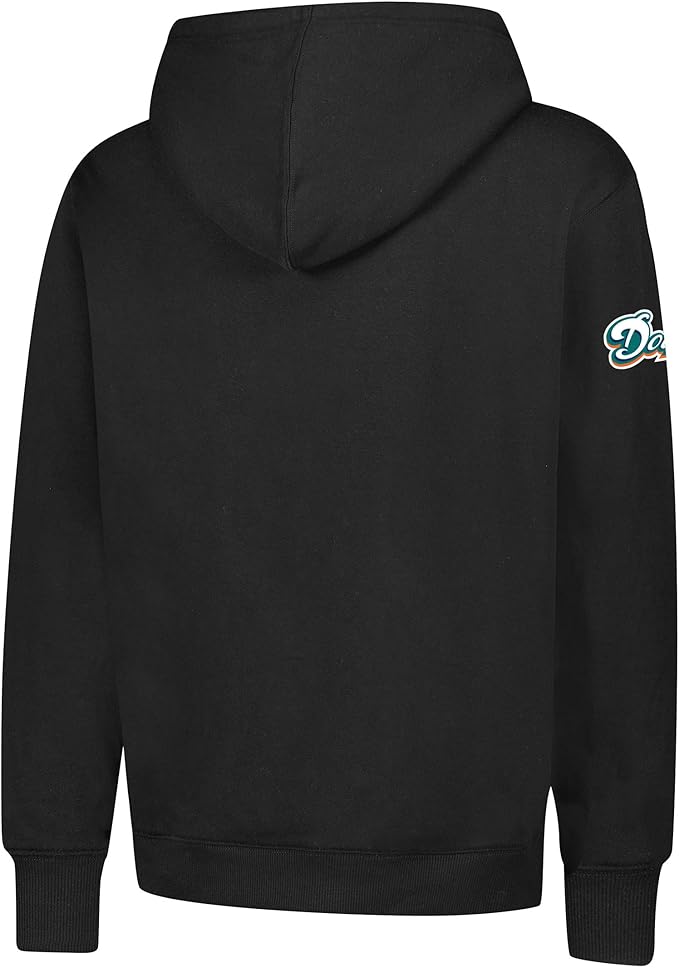 Ultra Game Mens NFL Official Super Soft Throwback Pullover Hoodie Sweatshirt|Miami Dolphins