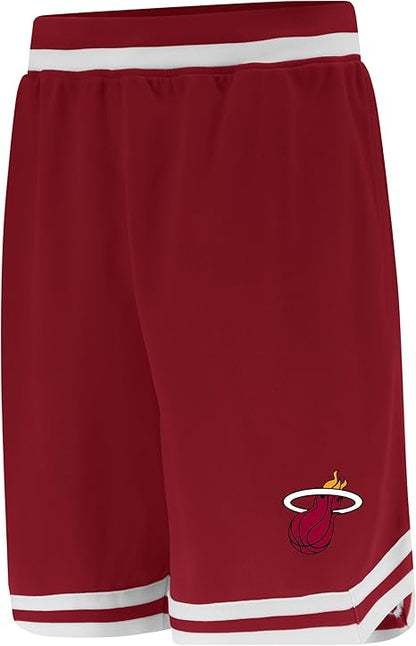 Ultra Game NBA Official Men‚Äôs Supreme Basketball Training Shorts - Unisex Miami Heat|Miami Heat