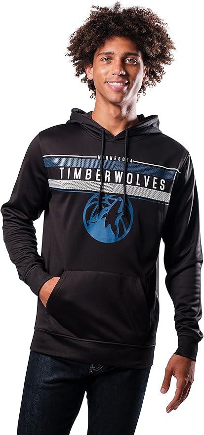 Ultra Game NBA Minnesota Timberwolves Men's Fleece Hoodie Pullover Sweatshirt Poly Midtown |Minnesota Timberwolves - UltraGameShop