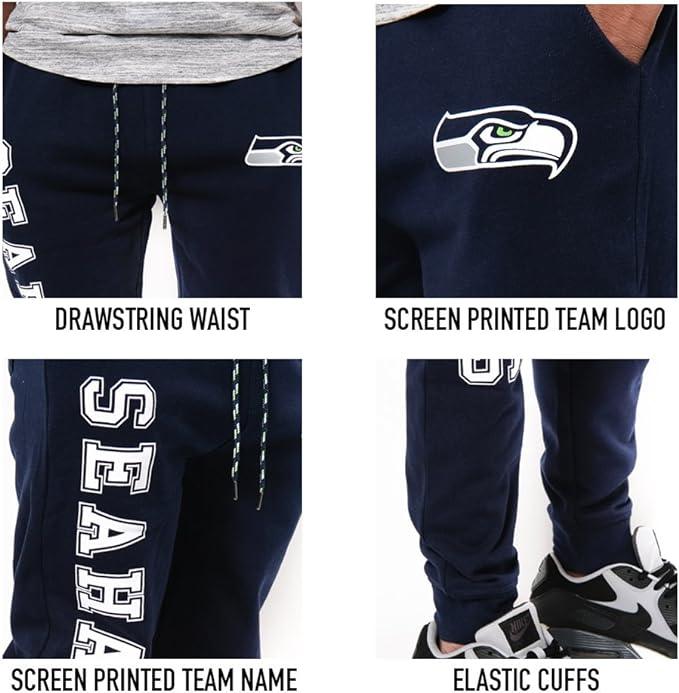 Ultra Game NFL Seattle Seahawks Men's Basic Jogger|Seattle Seahawks - UltraGameShop