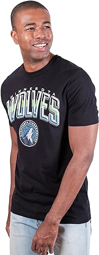 Ultra Game Men's NBA Minnesota Timberwolves Arched Plexi Short Sleeve T-Shirt|Minnesota Timberwolves - UltraGameShop