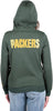 Ultra Game NFL Green Bay Packers Womens Full Zip Soft Marl Knit Hoodie Sweatshirt Jacket|Green Bay Packers