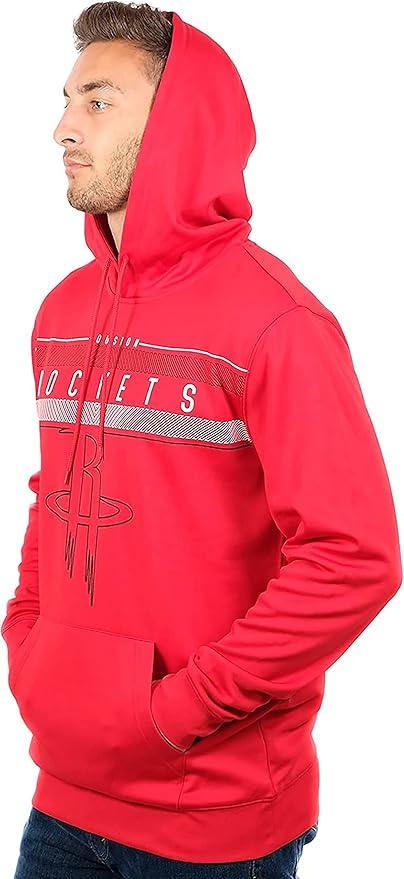 Ultra Game NBA Houston Rockets Men's Fleece Hoodie Pullover Sweatshirt Poly Midtown |Houston Rockets - UltraGameShop