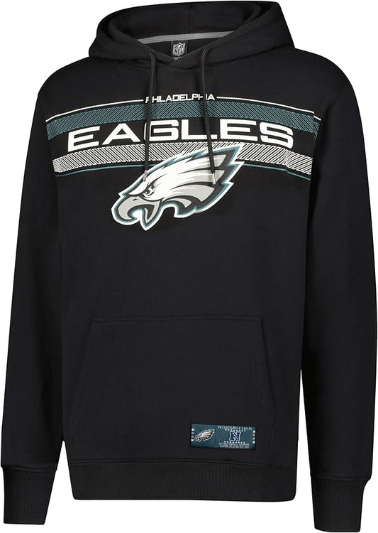 NFL Official Adults Super Soft Pullover Hoodie Sweatshirt - Warm Polyester Blend - Unisex|Philadelphia Eagles