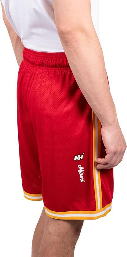 Ultra Game NBA Miami Heat Men's Slam Active Basketball Training Shorts|Miami Heat - UltraGameShop