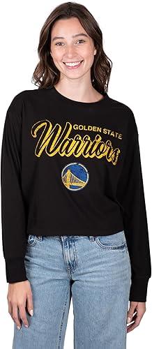 Ultra Game NBA Golden State Warriors Women's Super-Soft Crop Top Shirt|Golden State Warriors - UltraGameShop