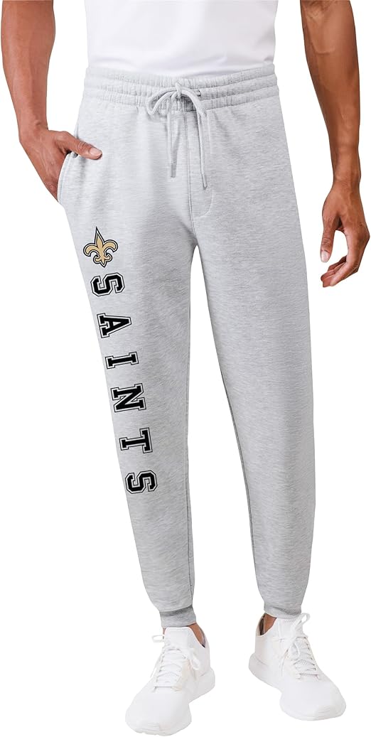 Ultra Game NFL Official Adults Super Soft Game Day Jogger Sweatpants - Unisex, New Orleans Saints|New Orleans Saints
