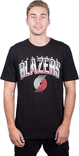 Ultra Game Men's NBA Portland Trail Blazers Arched Plexi Short Sleeve T-Shirt|Portland Trail Blazers - UltraGameShop