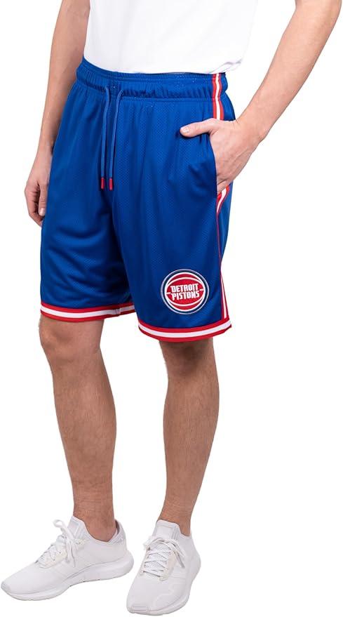 Ultra Game NBA Detroit Pistons Official Men's Slam Active Basketball Training Shorts|Detroit Pistons - UltraGameShop