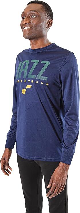 Ultra Game NBA Utah Jazz Men's Super Soft Game Day Long Sleeve T-Shirt |Utah Jazz - UltraGameShop