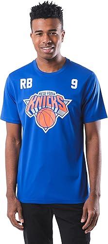 Ultra Game NBA New York Knicks - Rj Barrett Men's Players Quick Dry Active T-Shirt|New York Knicks - Rj Barrett - UltraGameShop