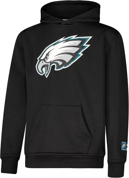 NFL Official Youth Super Soft T-Shirt & Hoodie Sweatshirt Set|Philadelphia Eagles