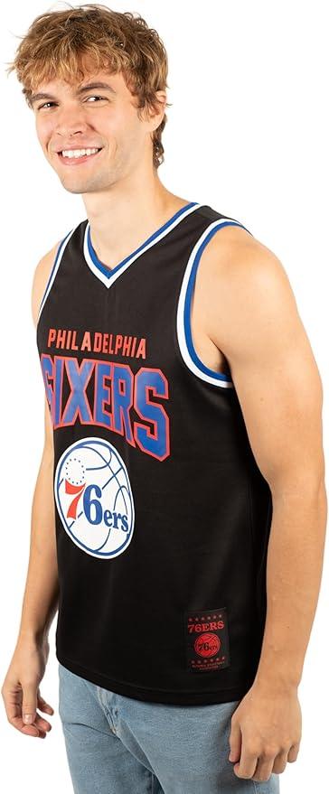 Ultra Game NBA Philadelphia 76ers Men's Sleeveless Mesh Tank Top Muscle T-Shirt|Philadelphia 76ers - UltraGameShop