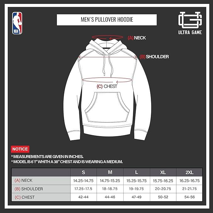 Ultra Game NBA Philadelphia 76ers Mens Fleece Hoodie Pullover Sweatshirt Primo Metallic, Black, Medium|Philadelphia 76ers - UltraGameShop