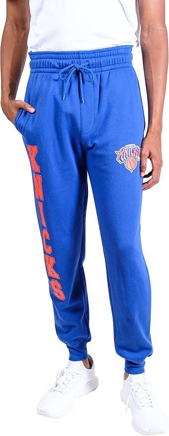 Ultra Game NBA New York Knicks Men's Super Soft Game Day Jogger Sweatpants|New York Knicks - UltraGameShop