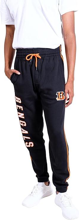 Ultra Game NFL Cincinnati Bengals Men's Active Super Soft Game Day Jogger Sweatpants|Cincinnati Bengals - UltraGameShop