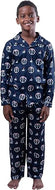 Ultra Game NBA Washington Wizards Boys 2-Piece Loose-fit Button Down Pajamas Set|Washington Wizards - UltraGameShop