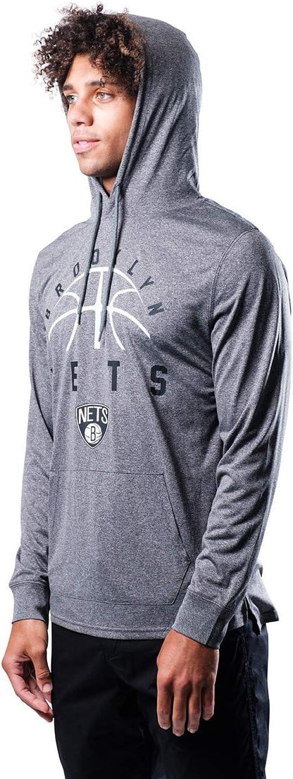 Ultra Game NBA Brooklyn Nets Men’s Super Soft Lightweight Pullover Hoodie Sweatshirt|Brooklyn Nets - UltraGameShop