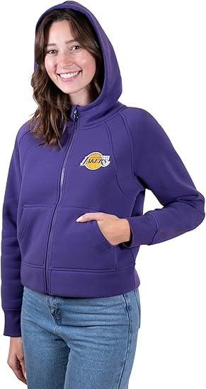 Ultra Game NBA Official Women s Super Soft Crop Top Full Zip Hoodie Sw UltraGameShop