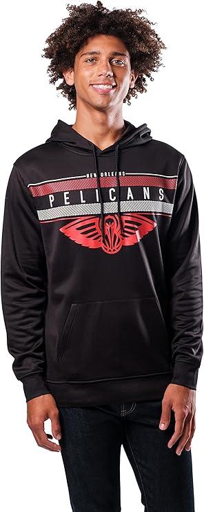 Ultra Game NBA New Orleans Pelicans Men's Fleece Hoodie Pullover Sweatshirt Poly Midtown |New Orleans Pelicans - UltraGameShop