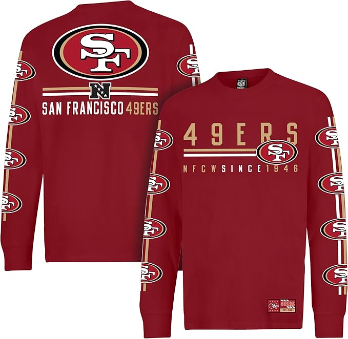 Ultra Game Youth NFL Official Supremely Soft Long Sleeve T-Shirt|San Francisco 49ers