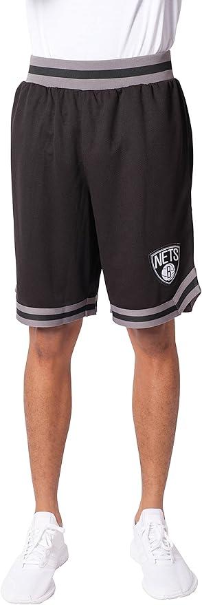 Ultra Game NBA Brooklyn Nets Men's Active Knit Basketball Training Shorts|Brooklyn Nets - UltraGameShop