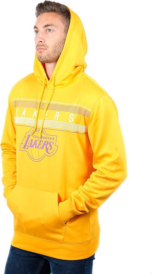 Ultra Game NBA Los Angeles Lakers Men's Fleece Hoodie Pullover Sweatshirt Poly Midtown |Los Angeles Lakers - UltraGameShop