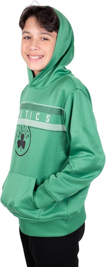 Ultra Game NBA Boston Celtics Boys Super Soft Poly Midtwon Pullover Hoodie Sweatshirt|Boston Celtics - UltraGameShop