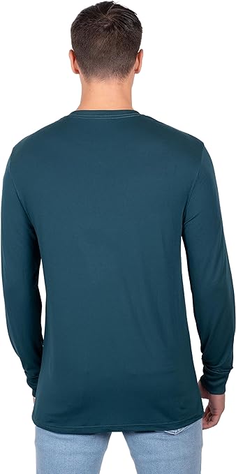 Ultra Game NFL Philadelphia Eagles Mens Active Lightweight Quick Dry Long Sleeve T-Shirt|Philadelphia Eagles - UltraGameShop