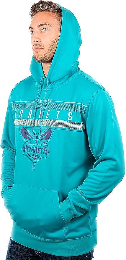 Ultra Game NBA Charlotte Hornets Men's Fleece Hoodie Pullover Sweatshirt Poly Midtown | Charlotte Hornets - UltraGameShop