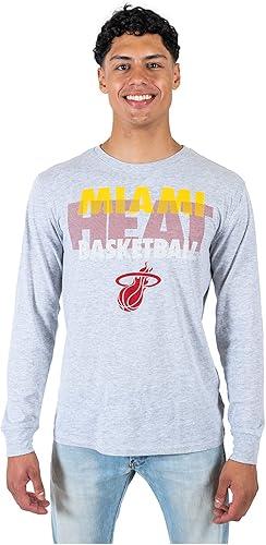 Ultra Game NBA Miami Heat Men's Super Soft Supreme Long Sleeve T-Shirt|Miami Heat - UltraGameShop