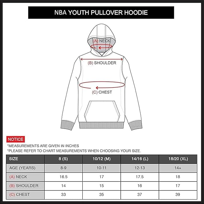 Ultra Game NBA Houston Rockets Boys Super Soft Poly Midtwon Pullover Hoodie Sweatshirt|Houston Rockets - UltraGameShop