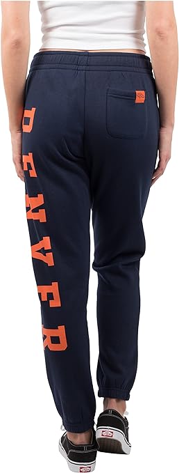 Ultra Game NFL Denver Broncos Womens Super Soft Fleece Jogger Sweatpants|Denver Broncos - UltraGameShop