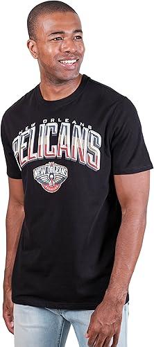 Ultra Game Men's NBA New Orleans Pelicans Arched Plexi Short Sleeve T-Shirt|New Orleans Pelicans - UltraGameShop