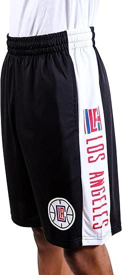 Ultra Game NBA Los Angeles Clippers Warriors Men's Active Soft Workout Basketball Training Shorts| Los Angeles Clippers - UltraGameShop