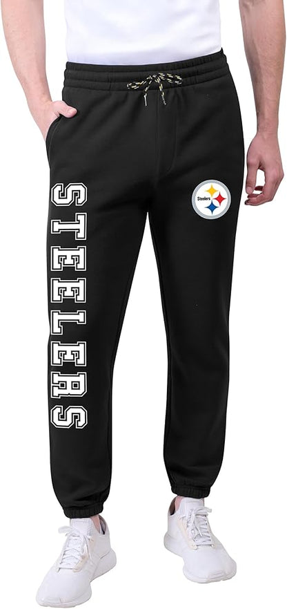 NFL Official Adults Active Super Soft Fleece Game Day Jogger Sweatpants - Unisex|Pittsburgh Steelers