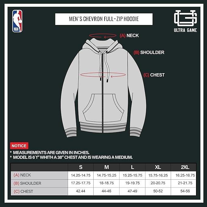 Ultra Game NBA Milwaukee Bucks Men's MVP Super Soft Full Zip Hoodie Sweatshirt|Milwaukee Bucks - UltraGameShop