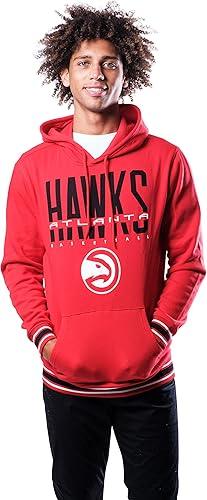 Ultra Game NBA Official Men‚Äôs Soft Fleece Hoodie Pullover Sweatshirt - Unisex, Atlanta Hawks, Team Color|Atlanta Hawks