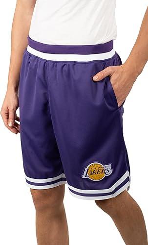 Ultra Game NBA Los Angeles Lakers Official Men's Supreme Active Basketball Training Shorts|Los Angeles Lakers - UltraGameShop