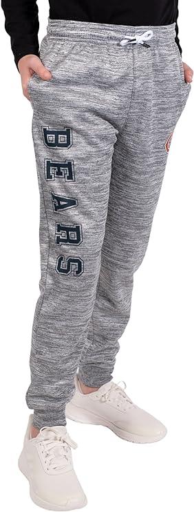 Ultra Game NFL Chicago Bears Youth High Performance Moisture Wicking Fleece Jogger Sweatpants|Chicago Bears - UltraGameShop