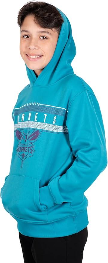 Ultra Game NBA Charlotte Hornets Boys Super Soft Poly Midtwon Pullover Hoodie Sweatshirt|Charlotte Hornets - UltraGameShop