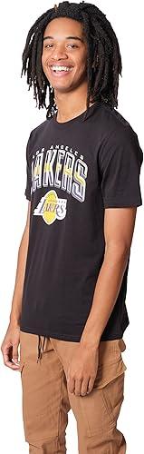 Ultra Game Men's NBA Los Angeles Lakers Arched Plexi Short Sleeve T-Shirt|Los Angeles Lakers - UltraGameShop