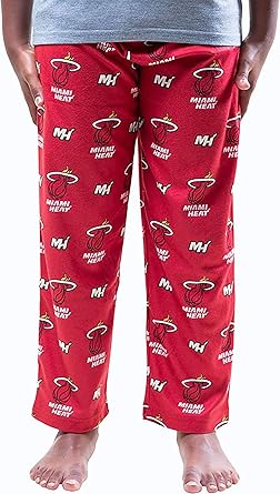 Ultra Game NBA Official Youth 2 Piece T-Shirt & Lounge Pants Pajama Set, Miami Heat, Boys Sizes|Miami Heat