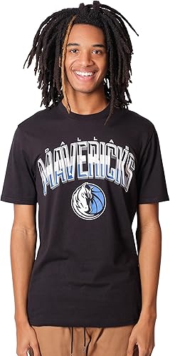 Ultra Game Men's NBA Dallas Mavericks Arched Plexi Short Sleeve T-Shirt|Dallas Mavericks - UltraGameShop