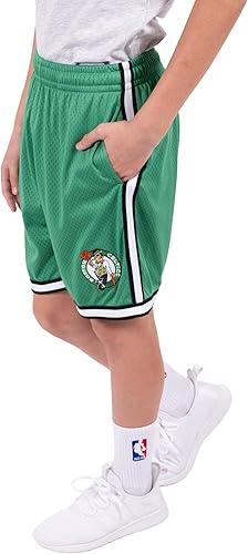 Ultra Game NBA Boston Celtics Boys Active Knit Slam Basketball Training Shorts|Boston Celtics - UltraGameShop