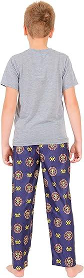 Ultra Game NBA Denver Nuggets Boys 2 Piece Tee Shirt & Lounge Pants Pajama Set| Denver Nuggets - UltraGameShop